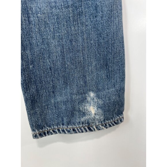 Citizens Of Humanity Corey Slouchy Slim Jeans Size 27 Distressed Blue Premium De - Picture 16 of 16